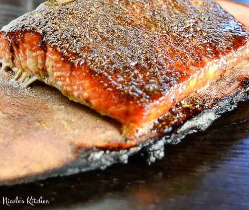 Indian Spiced Salmon Smoked on a Natural Wood Plank