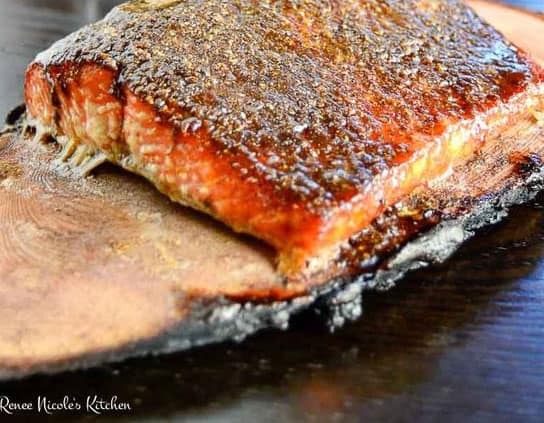 Indian Spiced Salmon Smoked on a Natural Wood Plank