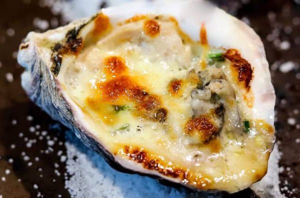 Oysters on a cedar grilling plank