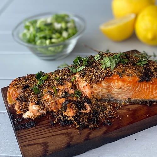 IMG_4727 salmon with spices on a grilling plank