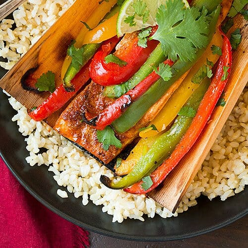 vegetables in a grilling wrap with rice