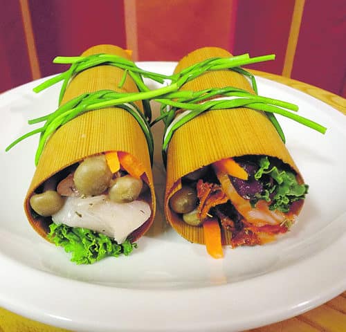 Natural Wood Wrapped Mediterranean Fish