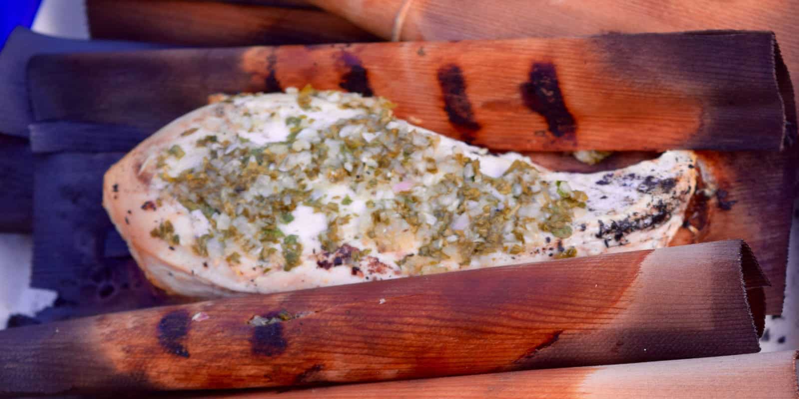 chicken in a grilling wrap