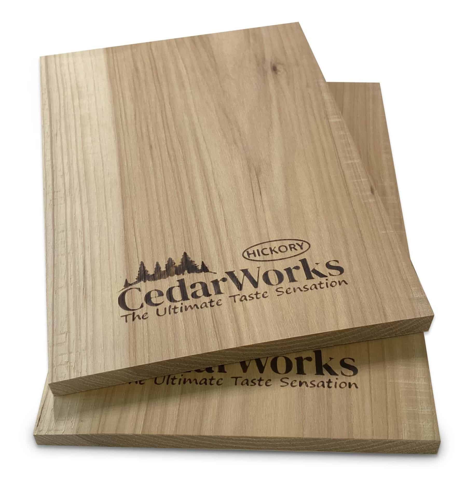 Handcrafted cedar wood box with cedarWorks logo and motto, perfect for gifting or storage.