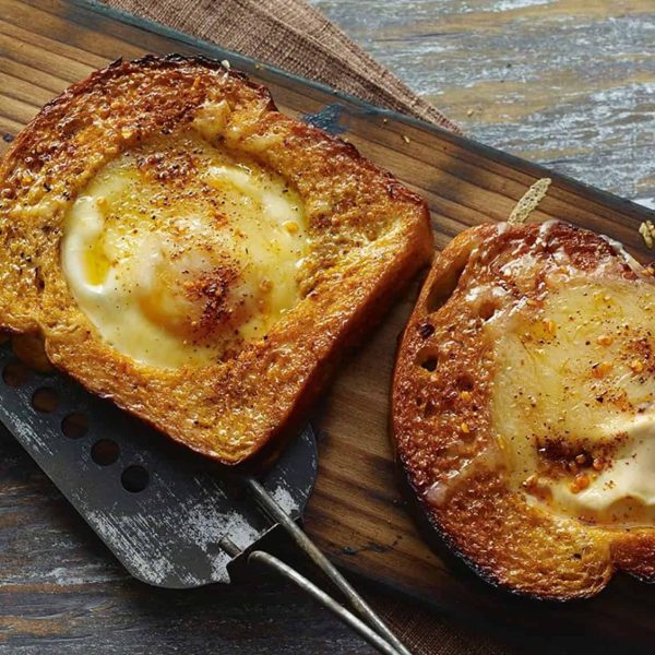 Toad in the Hole – Cedar Plank Grilled Egg in Toast | Cedar Works